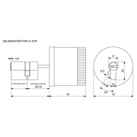 DM.SMARTMOTOR.01.STR digitální motor stříbrný