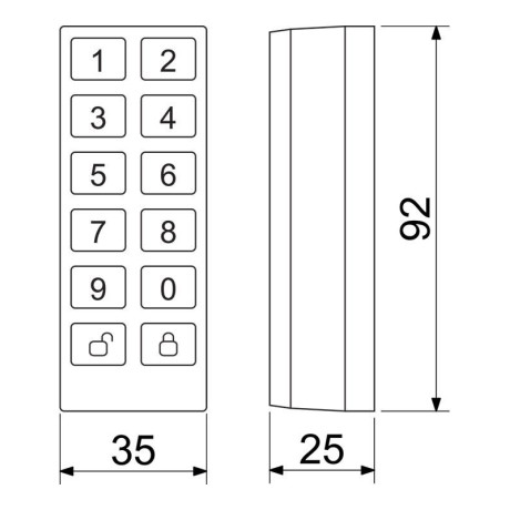 DM.KEYPAD.01 klávesnice pro digitální motor