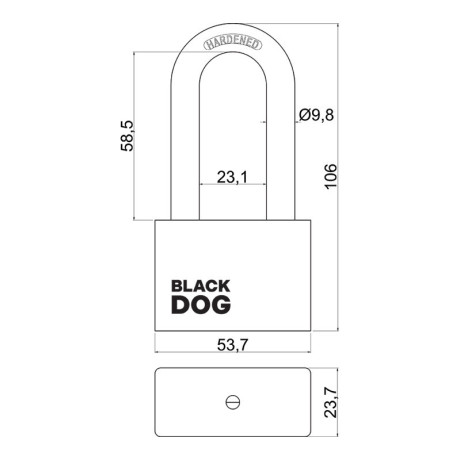 RV.BLACKDOG.50.PL visací zámek