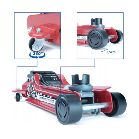 Hydraulický zvedák nízkoprofilový 2,5T SN10559