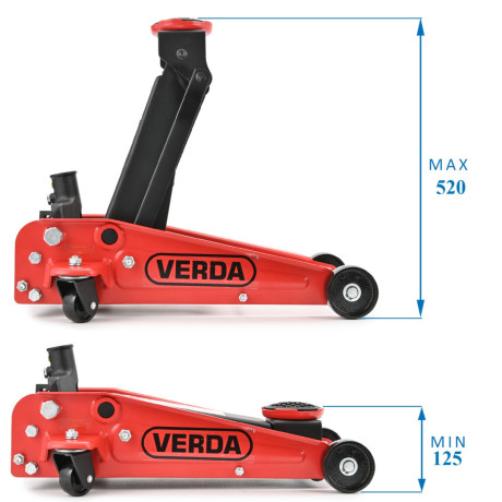 Hydraulický zvedák nízkoprofilový 3T SN3027