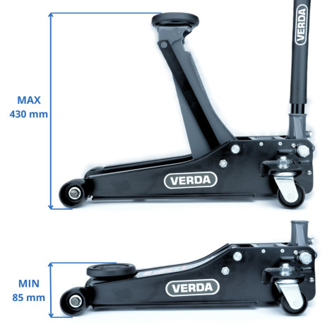 Hydraulický nízkoprofilový zvedák dvoupístový 3T SN3023