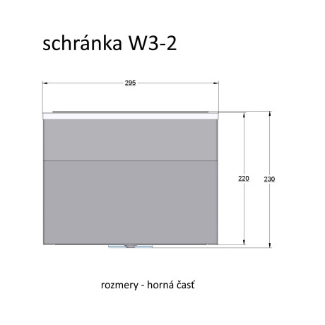 W3 - 2 poštovní schránka RAL9006