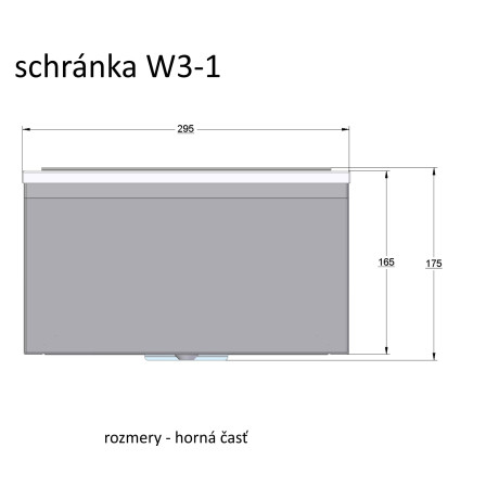 W3 - 1 poštovní schránka černá