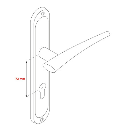 IDEA C PZ 72mm klika na dveře